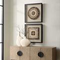 UTTERMOST Intertwine Knit Paper Shadow Box Set Of 2 - Art