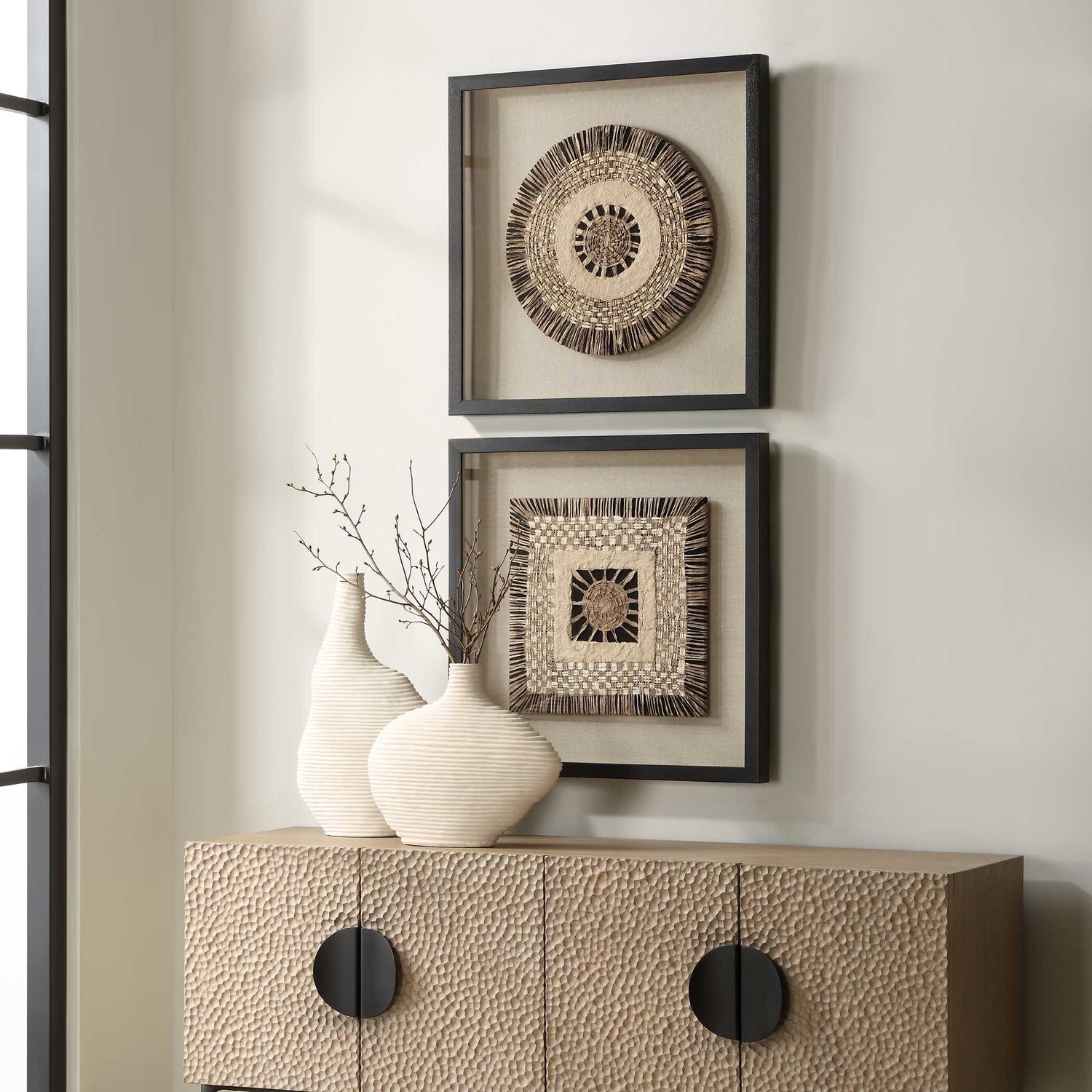 UTTERMOST INTERTWINE KNIT PAPER SHADOW BOX - Art