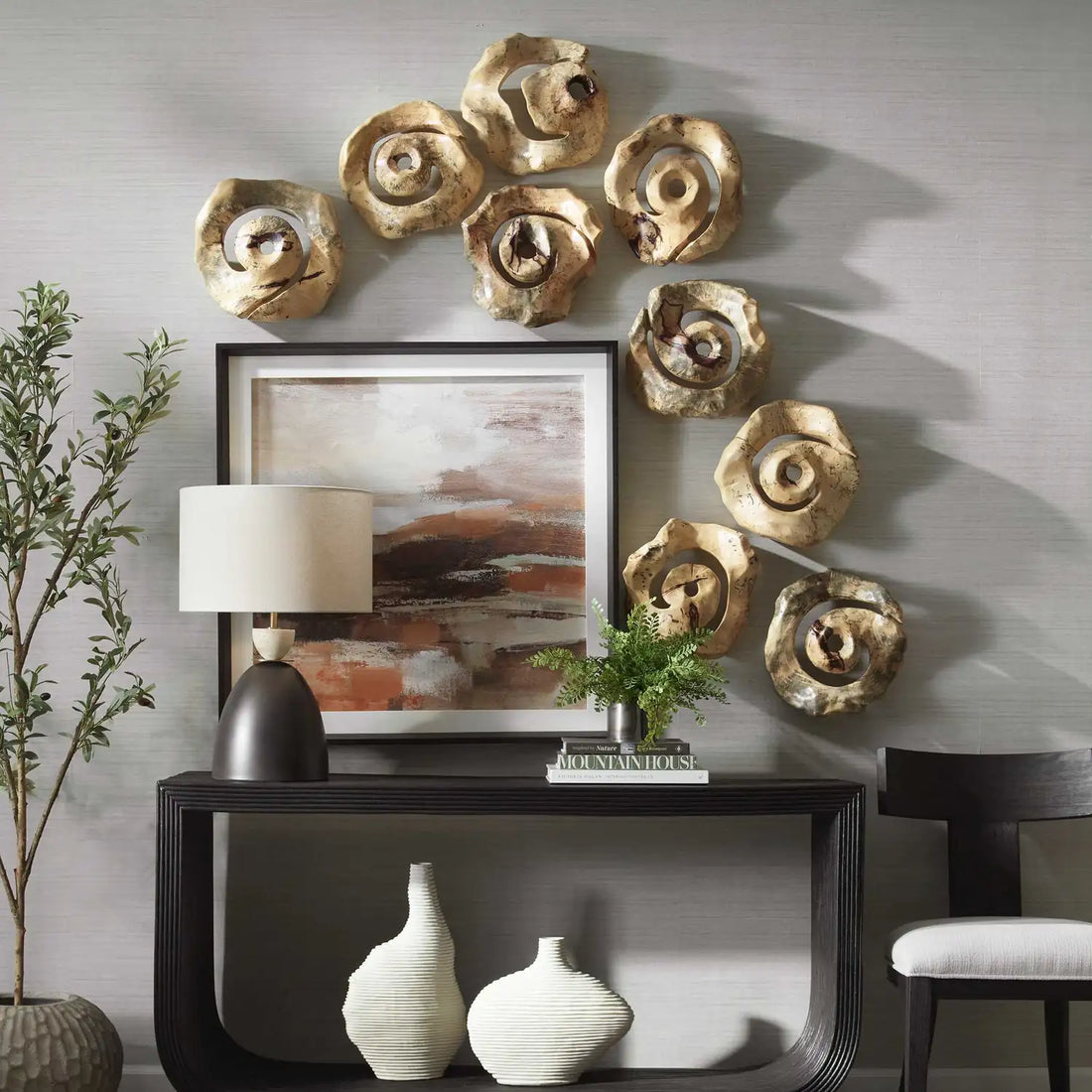 UTTERMOST Corkscrew Wall Decor Set Of 9 - Art