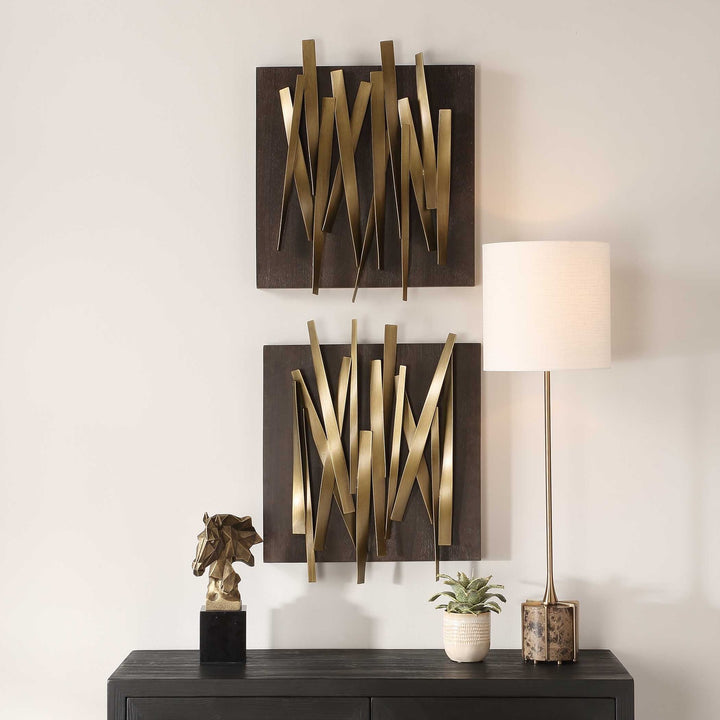 UTTERMOST CROSSHATCH METAL WALL DECOR - Art