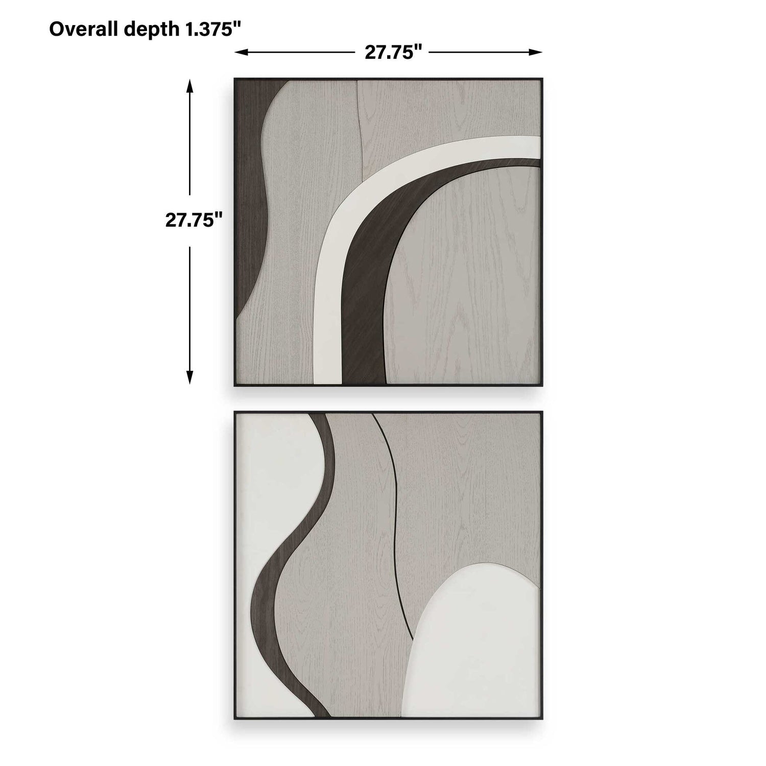UTTERMOST Joel Modern Wall Art Set Of 2 - Art
