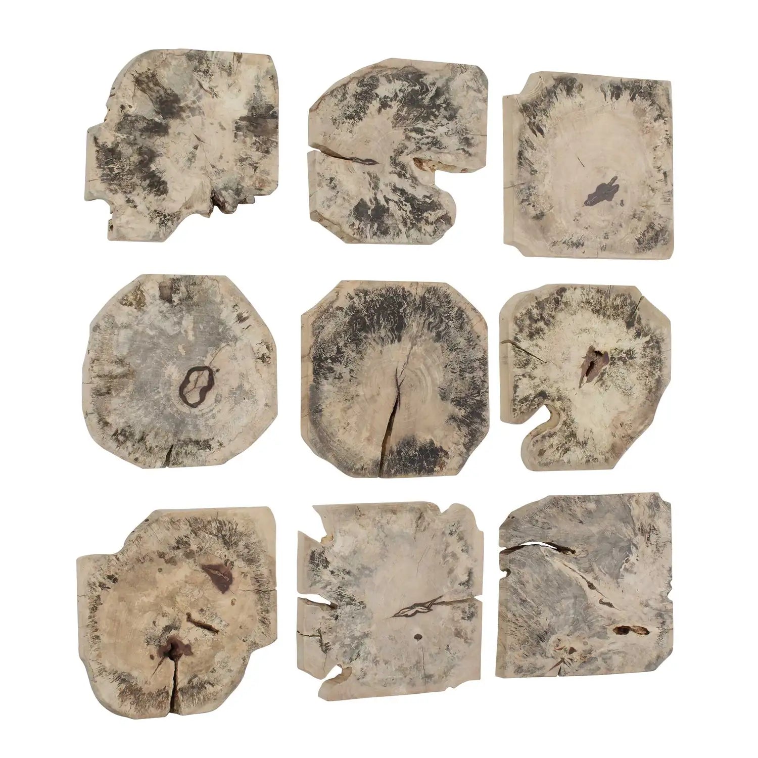 UTTERMOST Bahati Bleached Wall Decor Set Of 9 - Decorative Accents