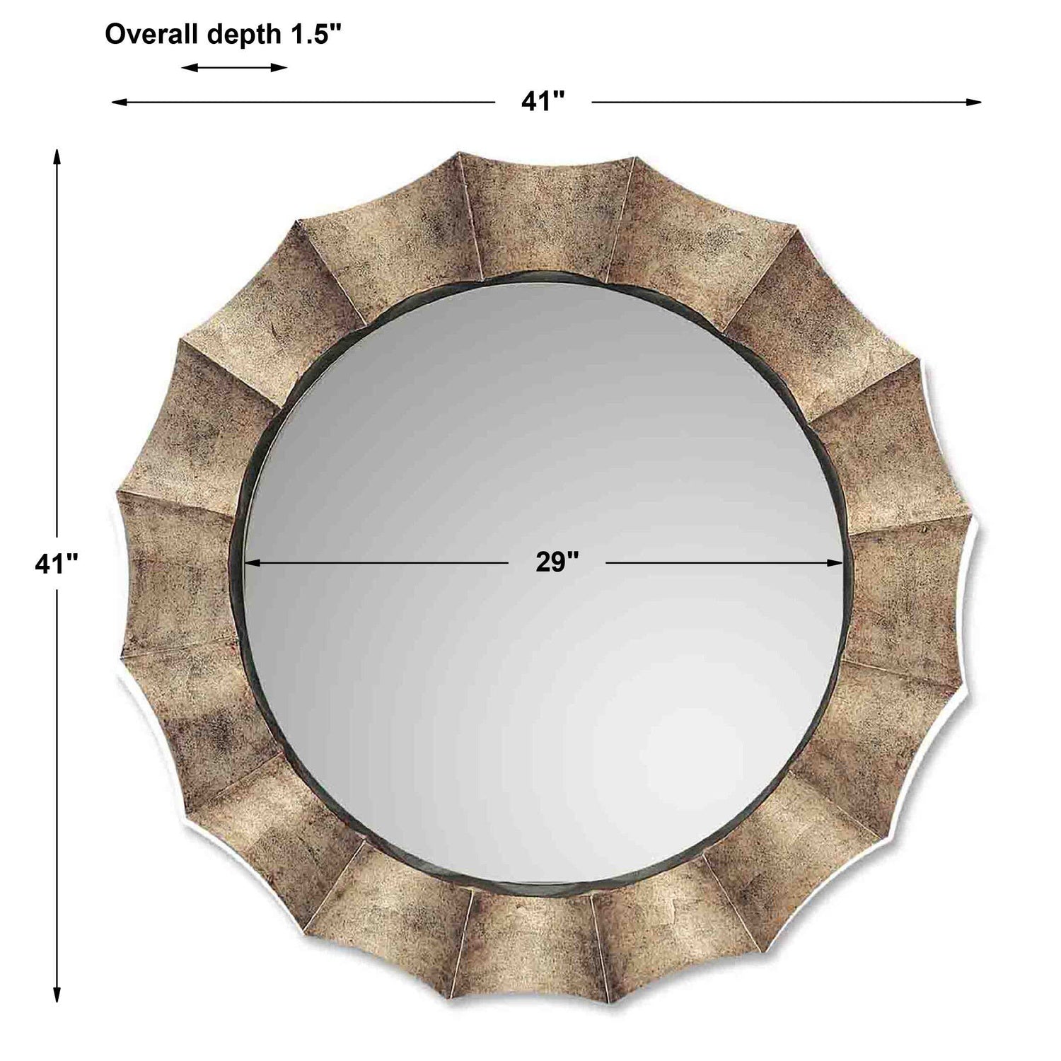 UTTERMOST GOTHAM U ANTIQUE MIRROR - Mirrors