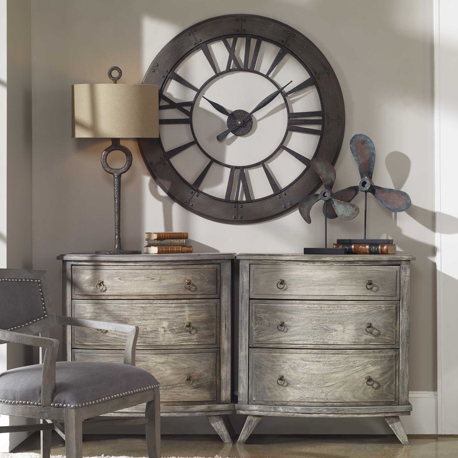 UTTERMOST Ronan Wall Clock - Decorative Accents