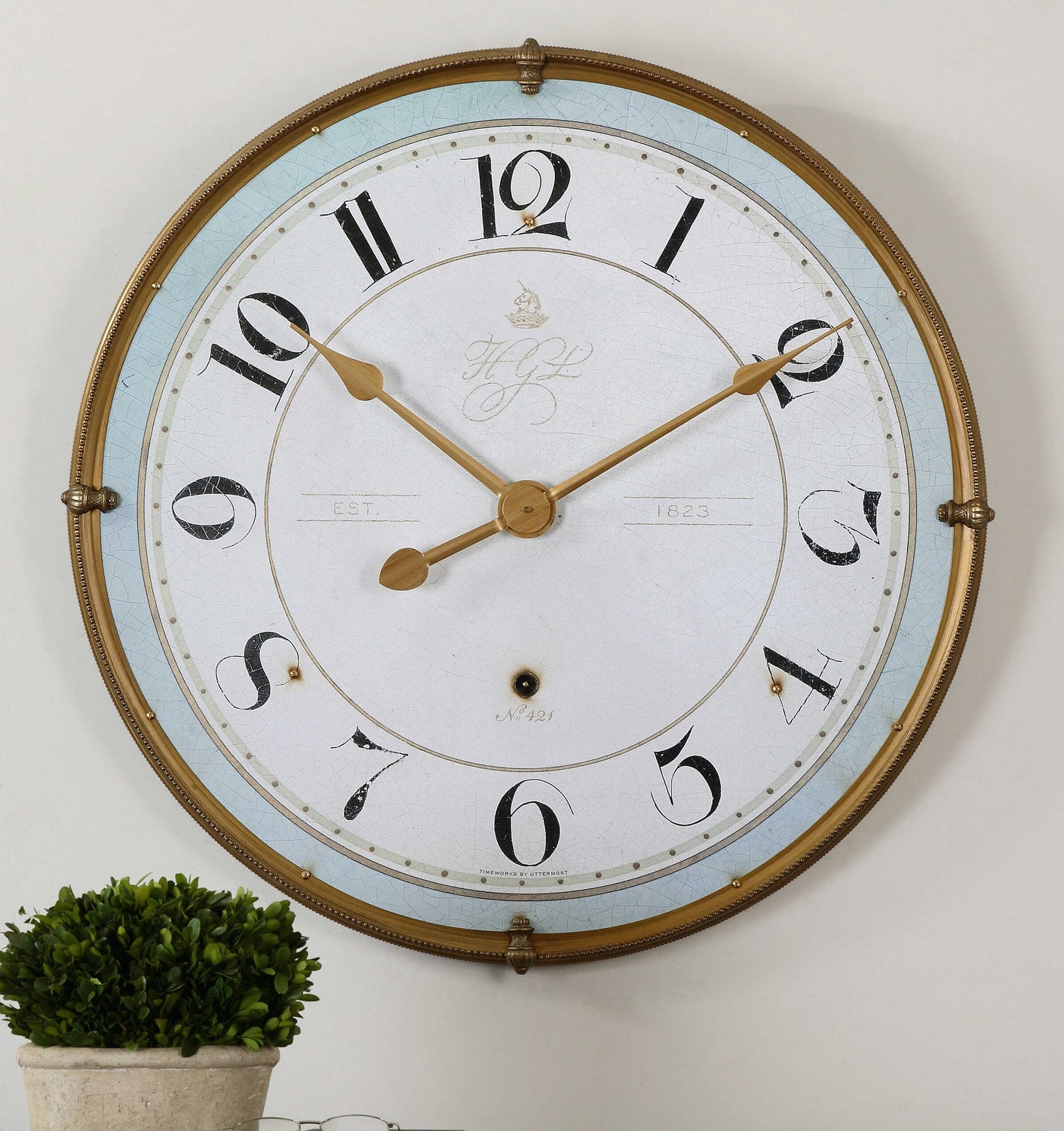 UTTERMOST Torriana Wall Clock - Decorative Accents
