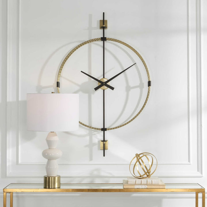 UTTERMOST TIME FLIES MODERN WALL CLOCK - Decorative Accents