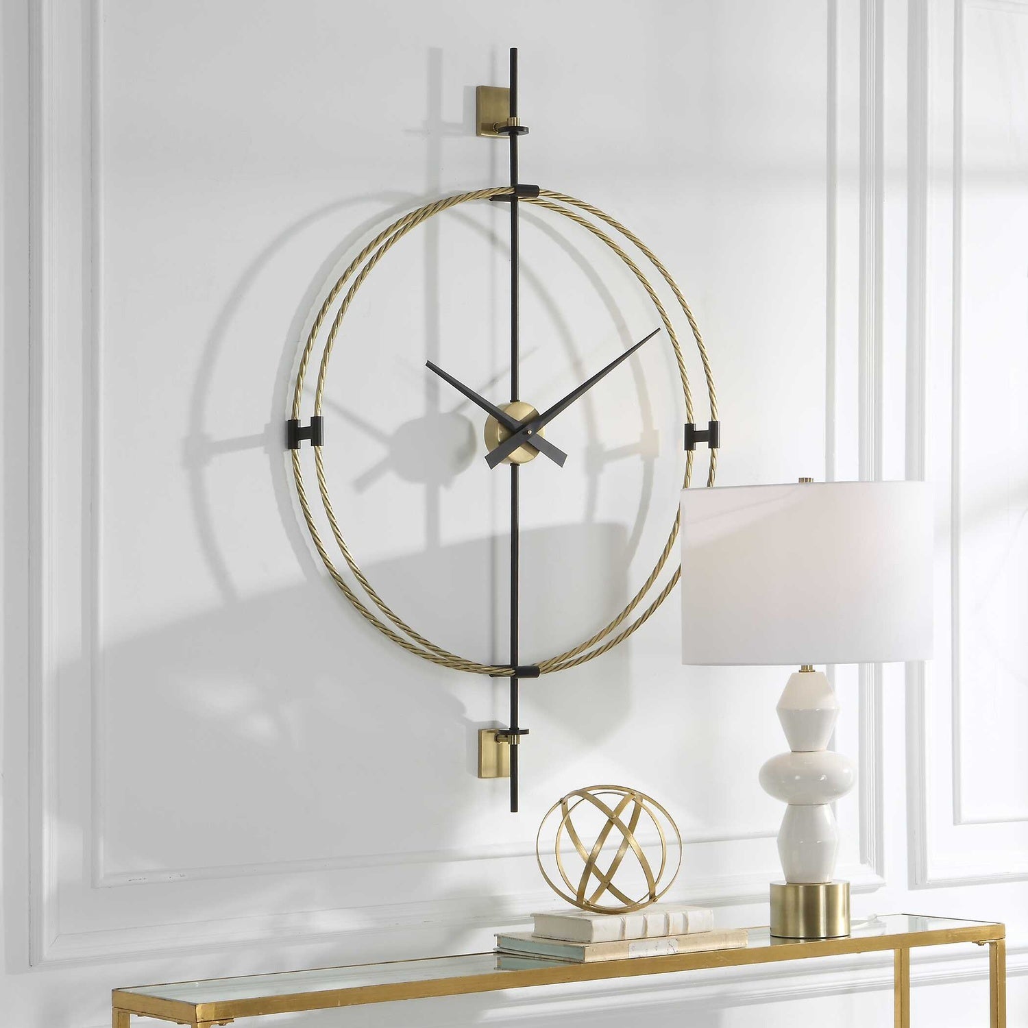UTTERMOST Time Flies Modern Wall Clock - Decorative Accents