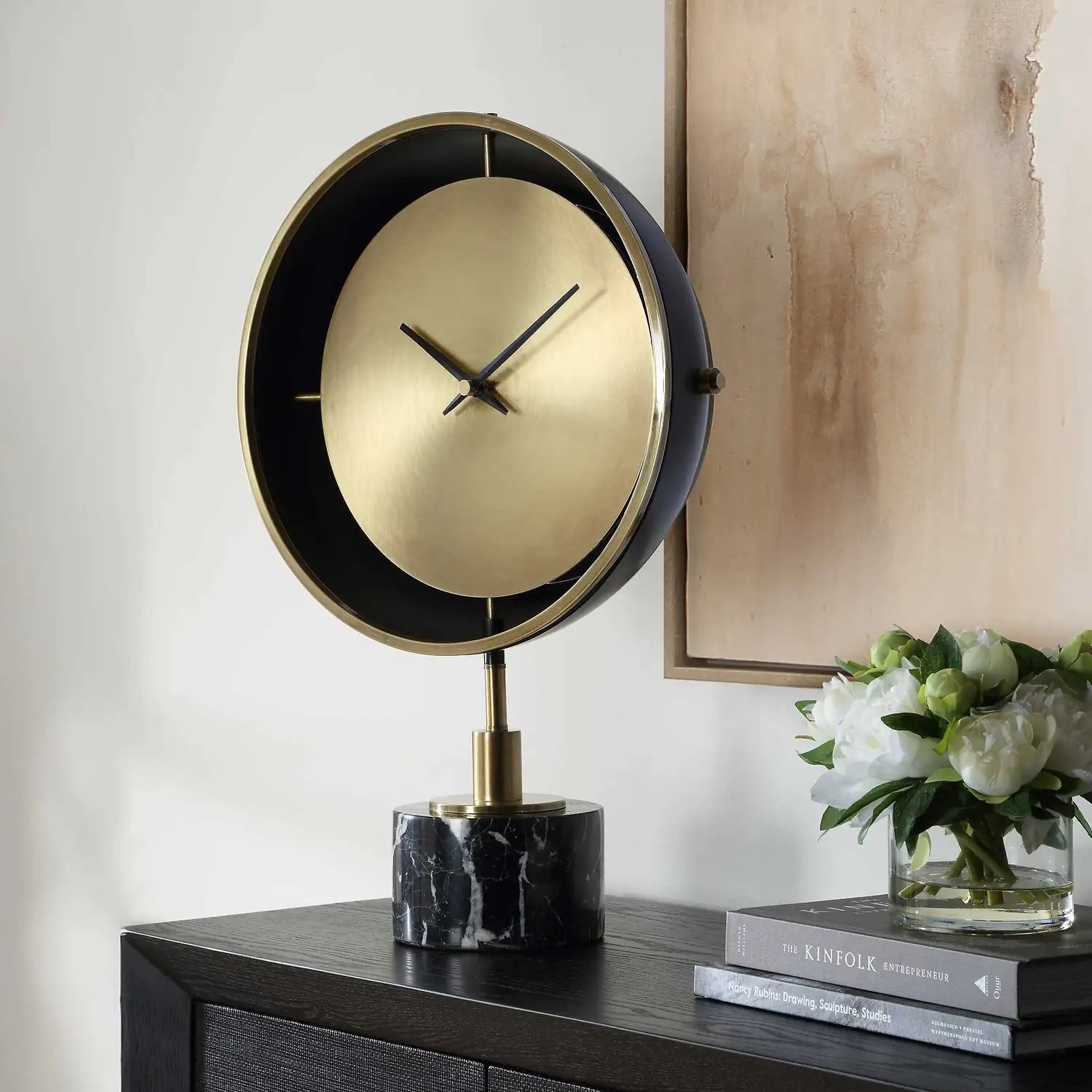 UTTERMOST Velar Modern Table Clock - Decorative Accents
