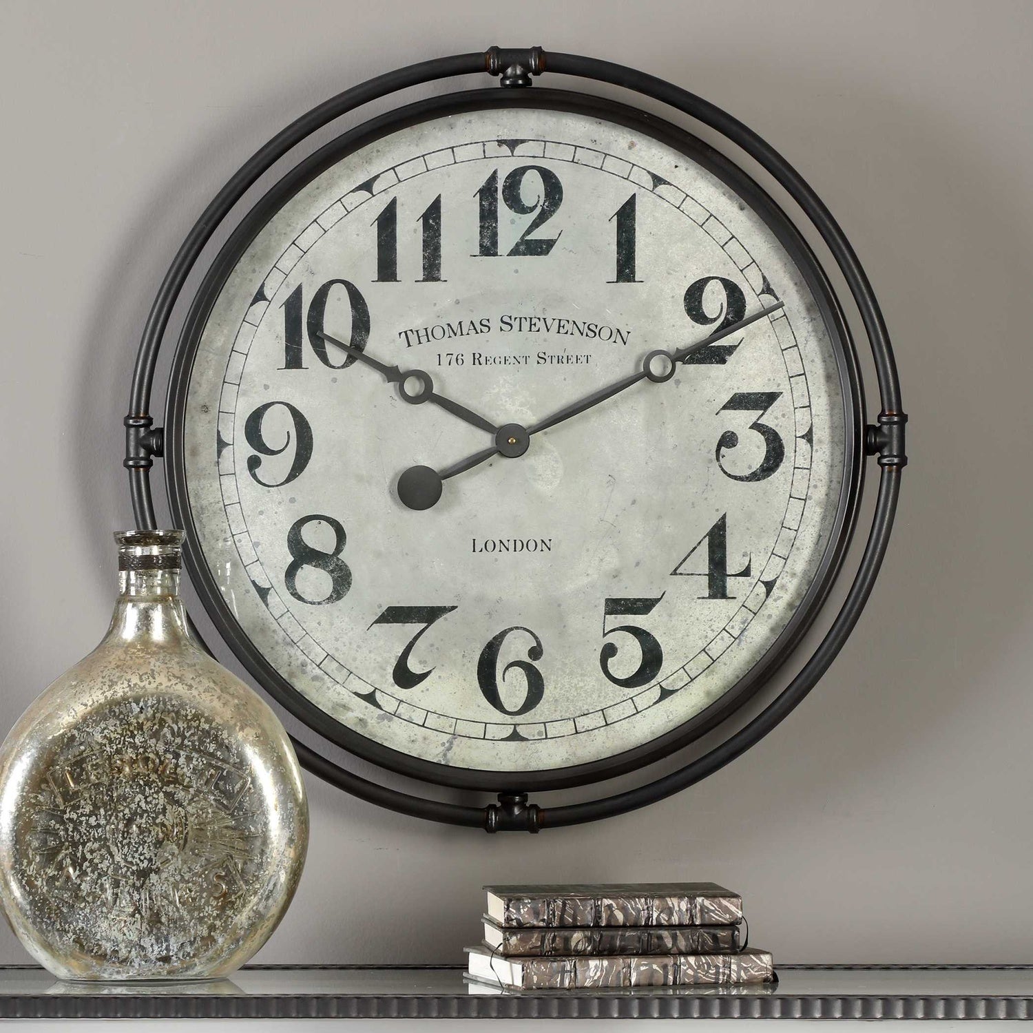UTTERMOST NAKUL INDUSTRIAL WALL CLOCK - Decorative Accents