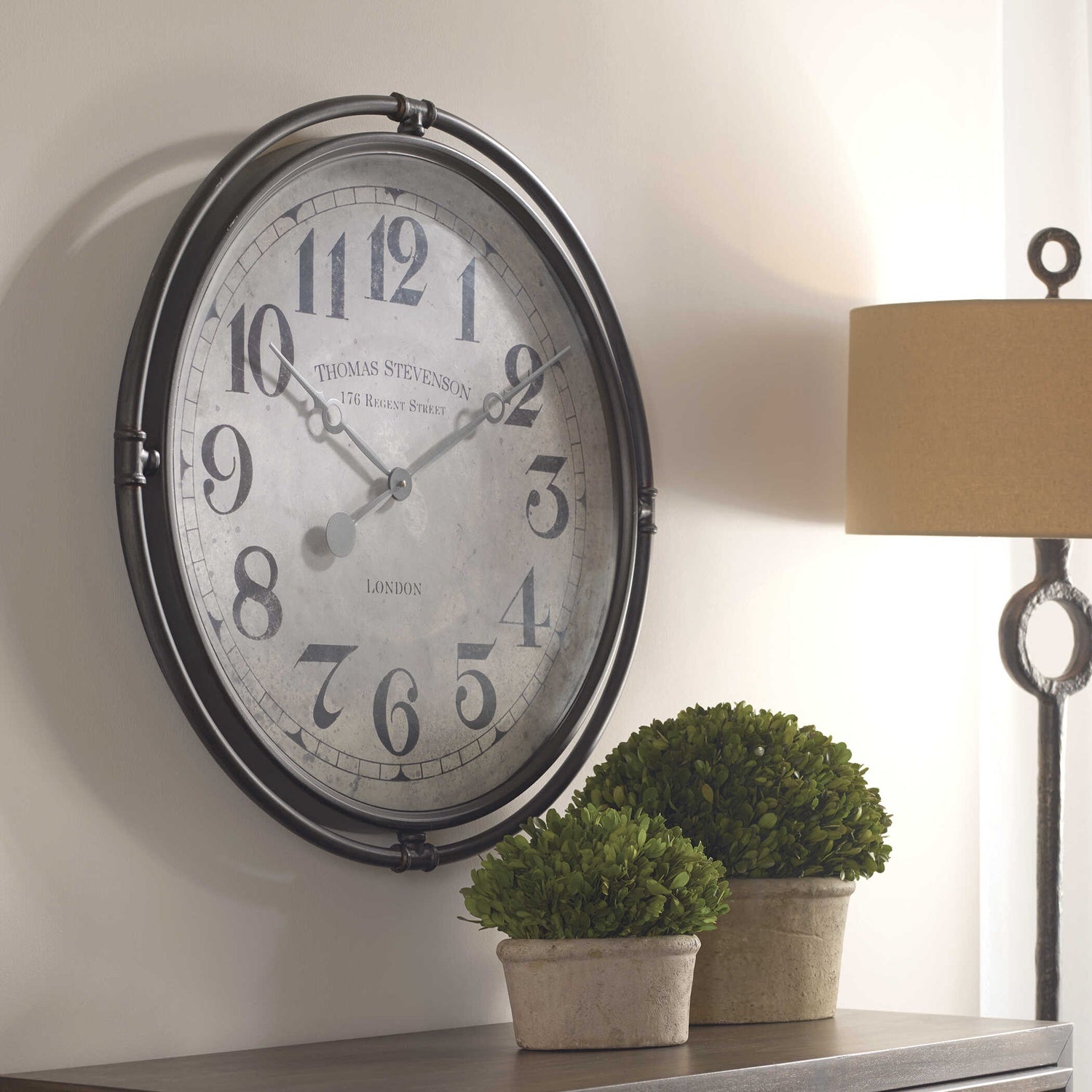 UTTERMOST NAKUL INDUSTRIAL WALL CLOCK - Decorative Accents