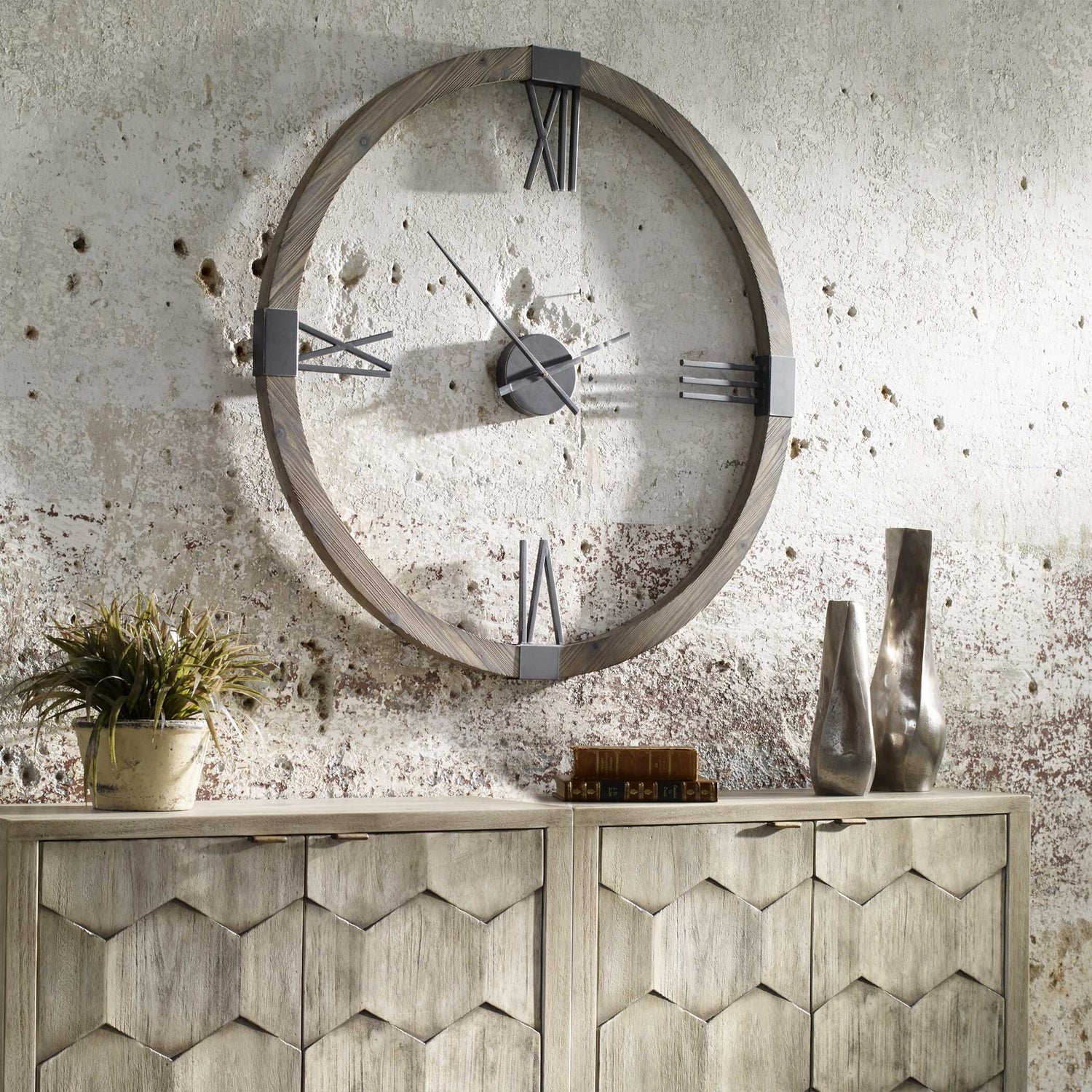 UTTERMOST MARCELO MODERN WALL CLOCK - Decorative Accents