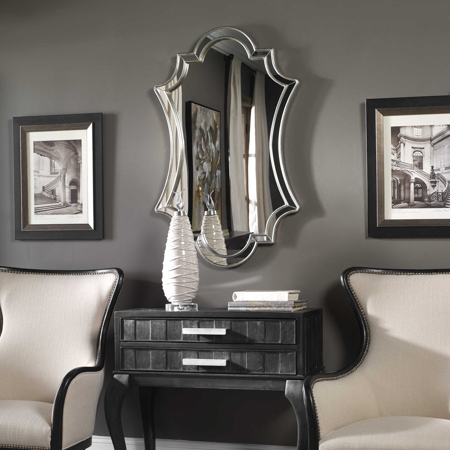 UTTERMOST ELARA ANTIQUED WALL MIRROR - Mirrors