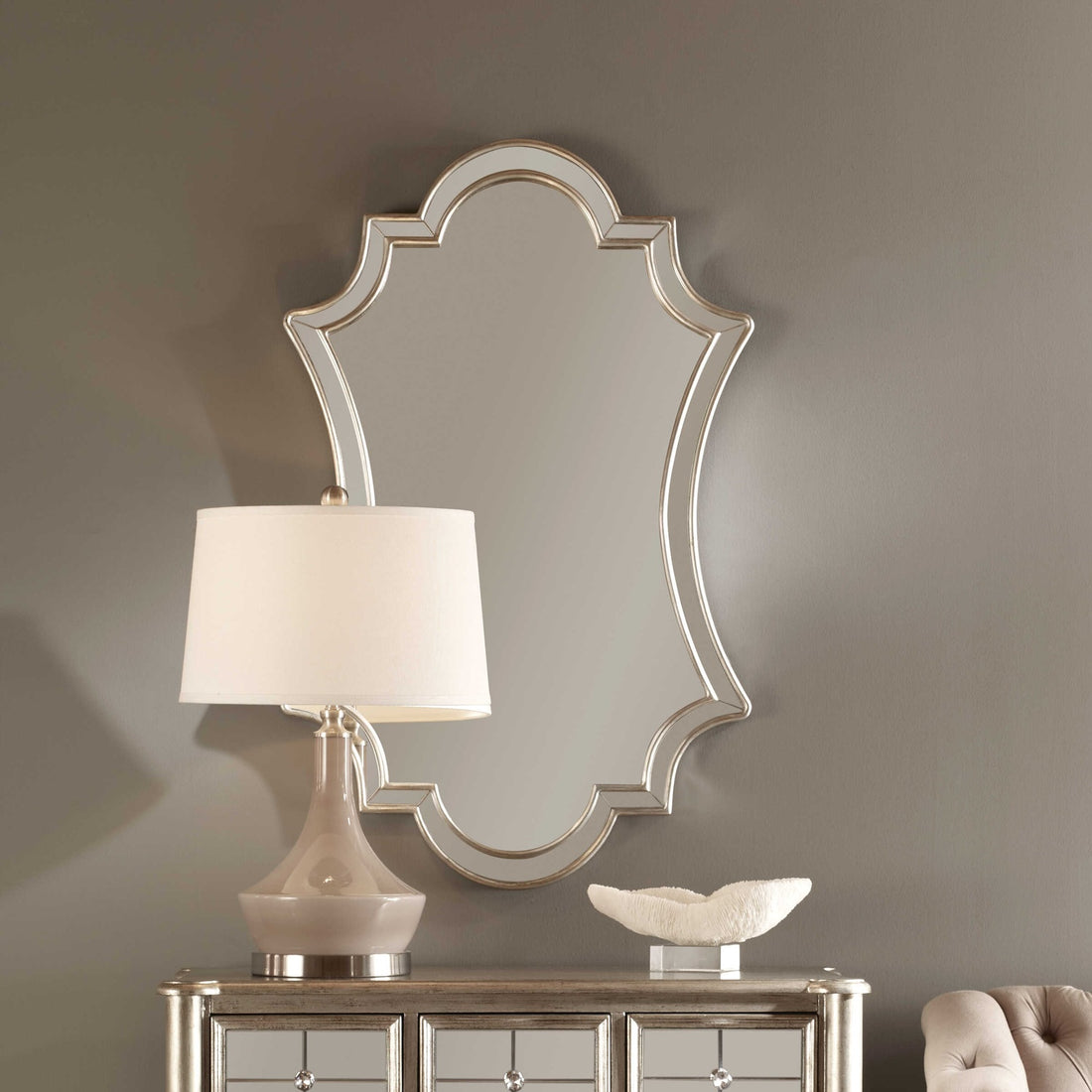 UTTERMOST Elara Antiqued Wall Mirror - Mirrors