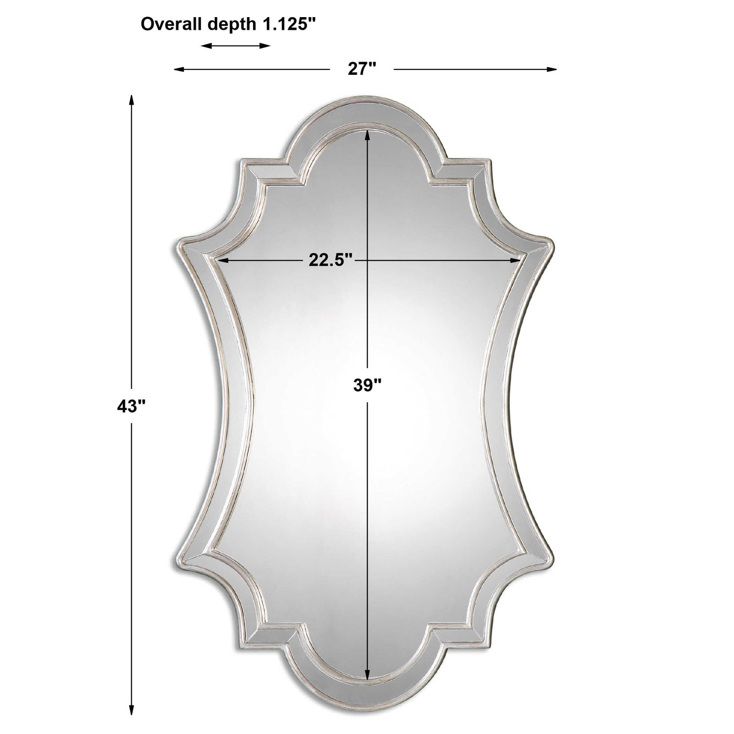 UTTERMOST Elara Antiqued Wall Mirror - Mirrors