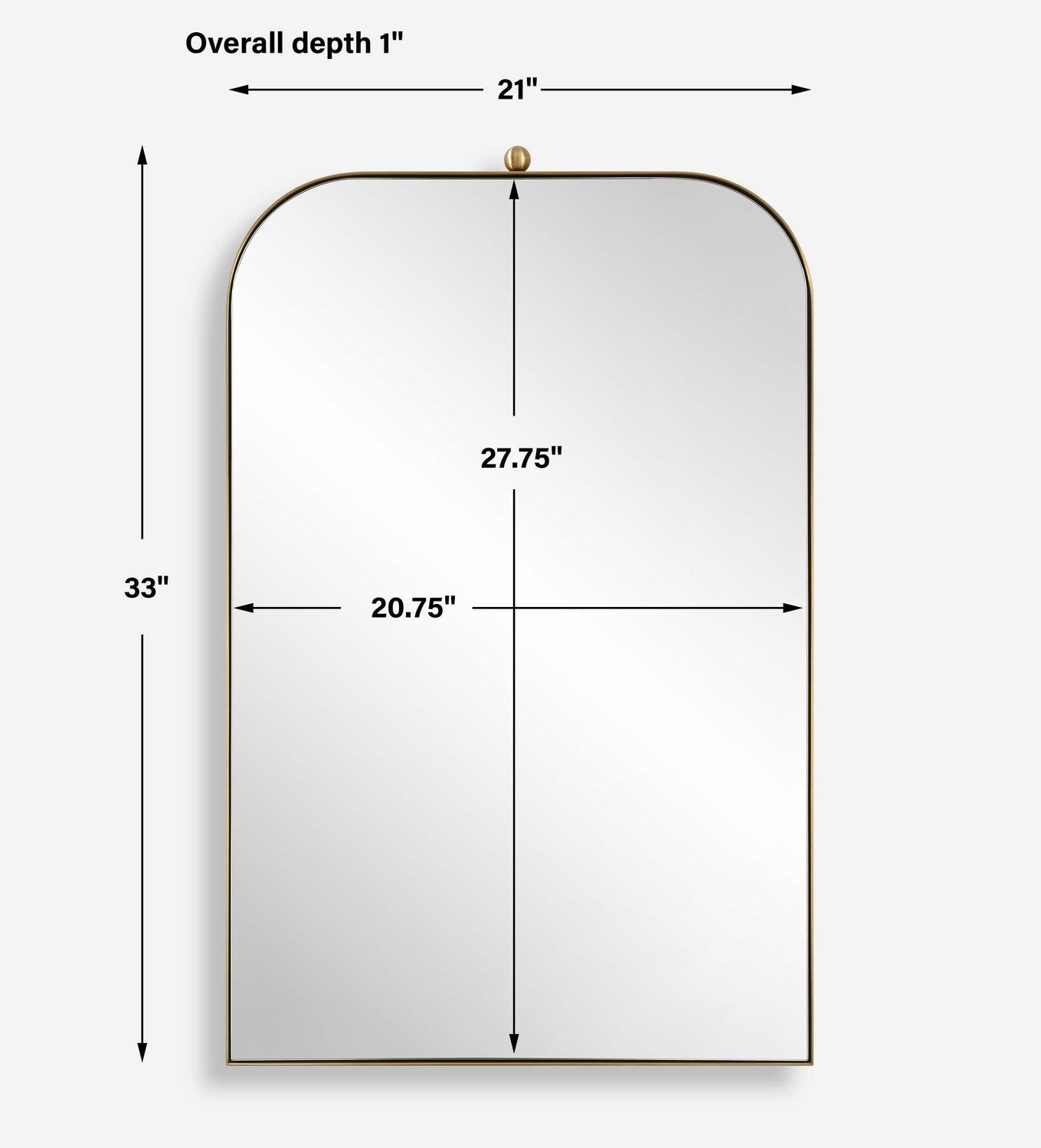 UTTERMOST CASSIDY ARCH MIRROR - Mirrors