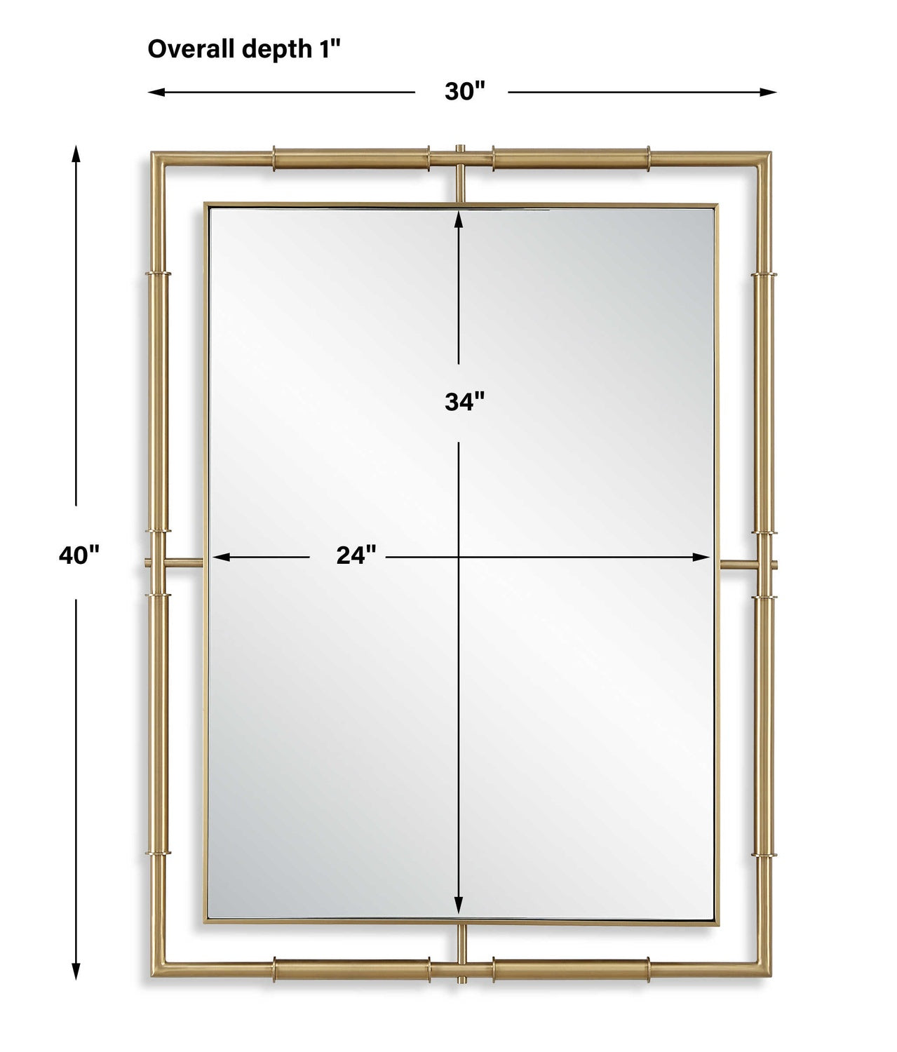 UTTERMOST IT'S ALL CONNECTED RECTANGLE MIRROR - Mirrors