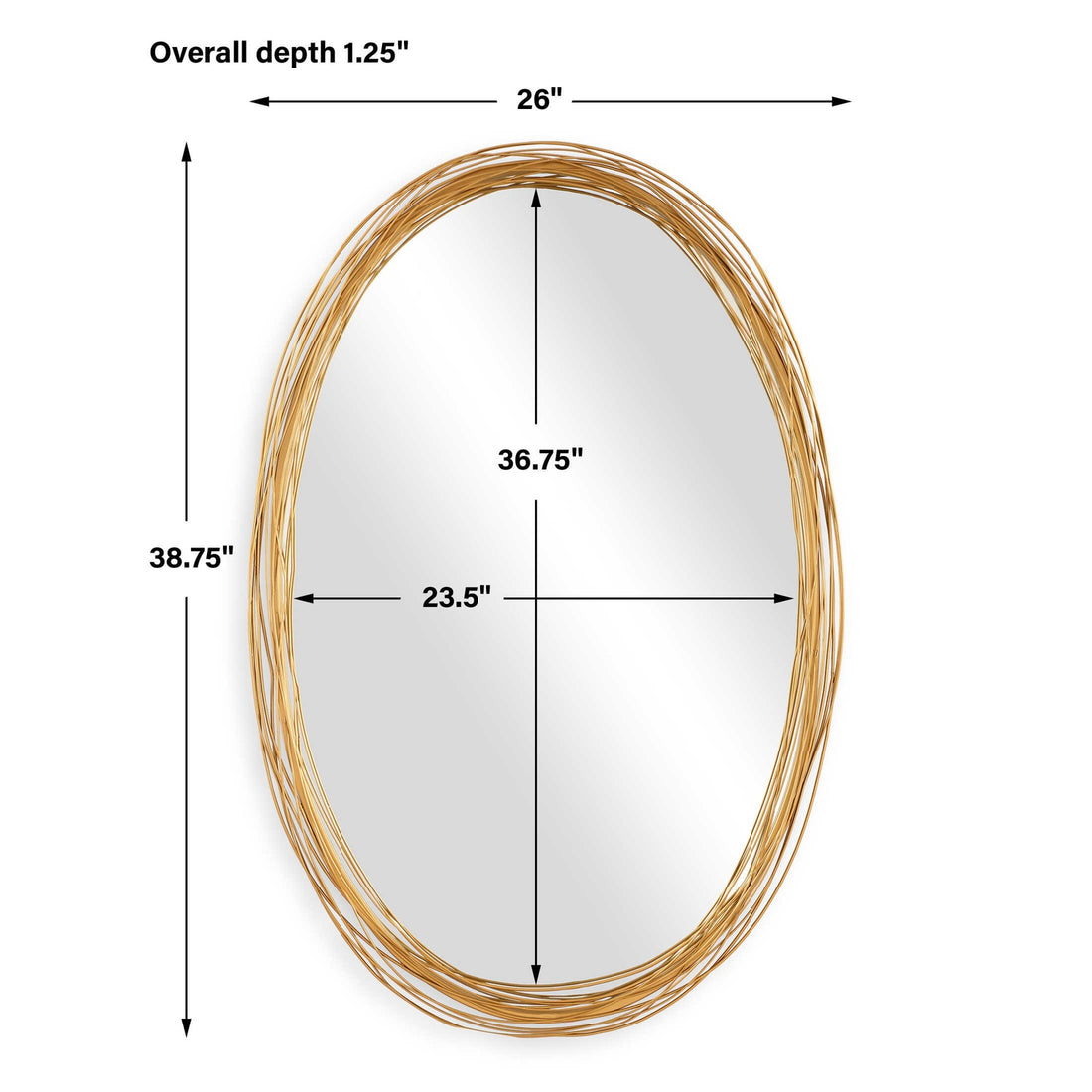 UTTERMOST GILLIAN OVAL MIRROR - Mirrors