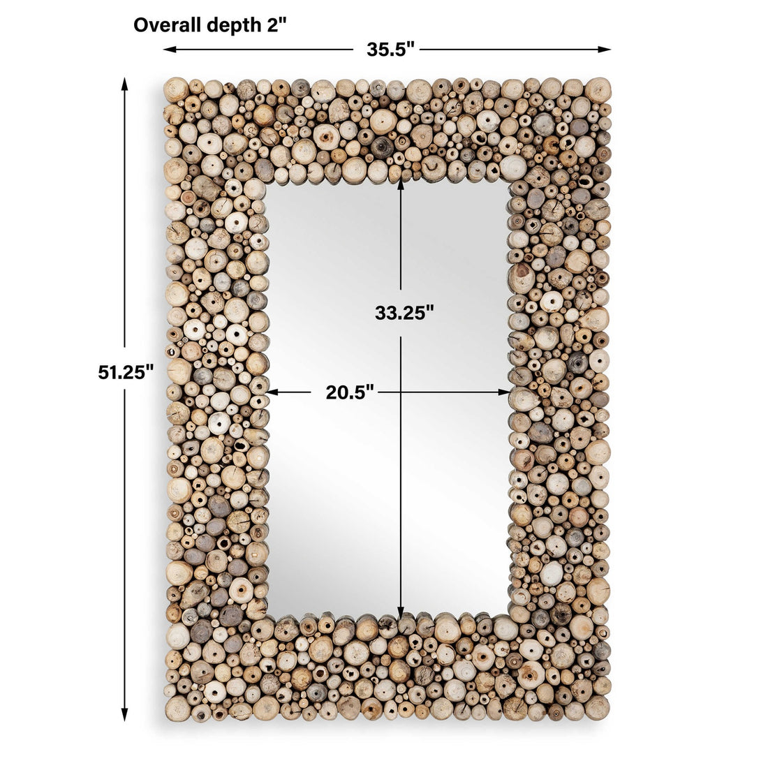 UTTERMOST TIMBERWOOD MIRROR - Mirrors