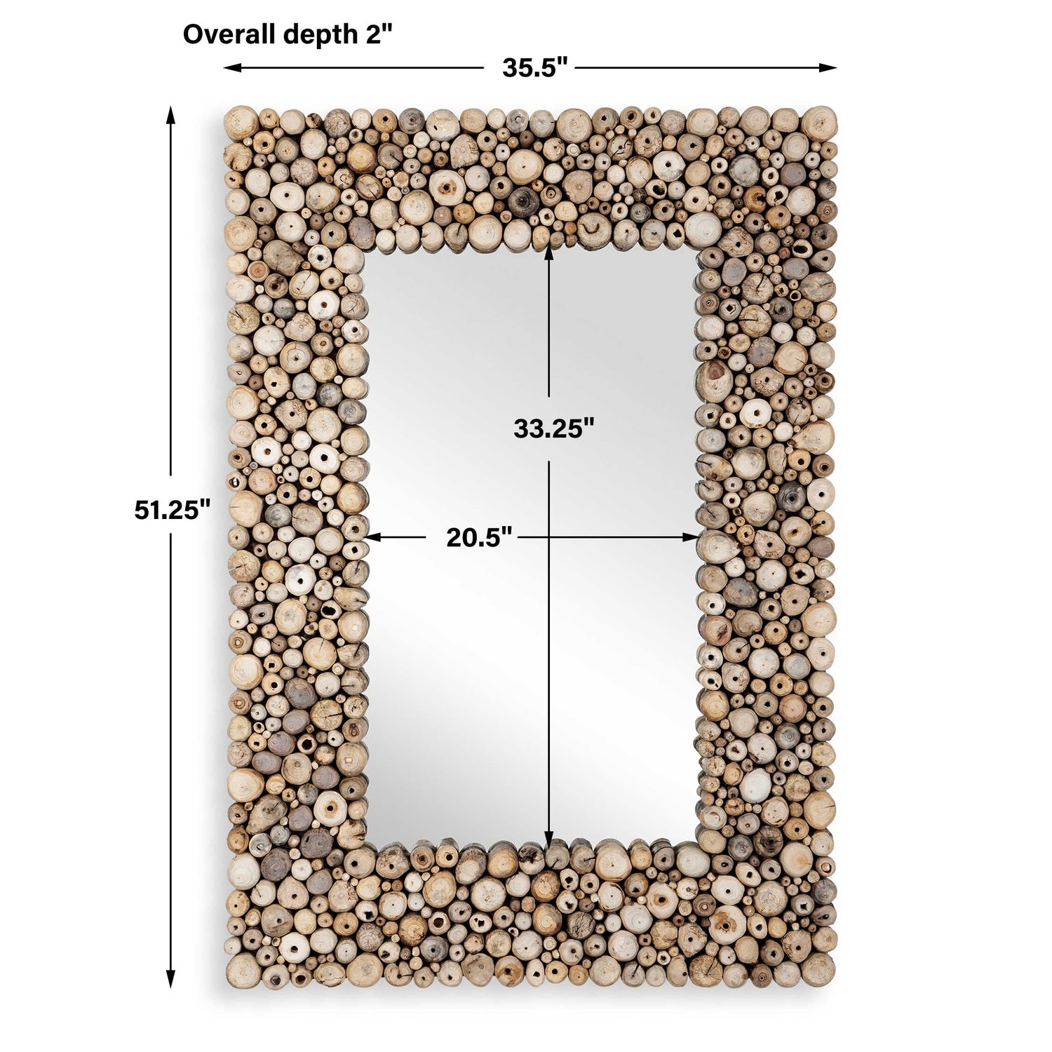 UTTERMOST TIMBERWOOD MIRROR - Mirrors