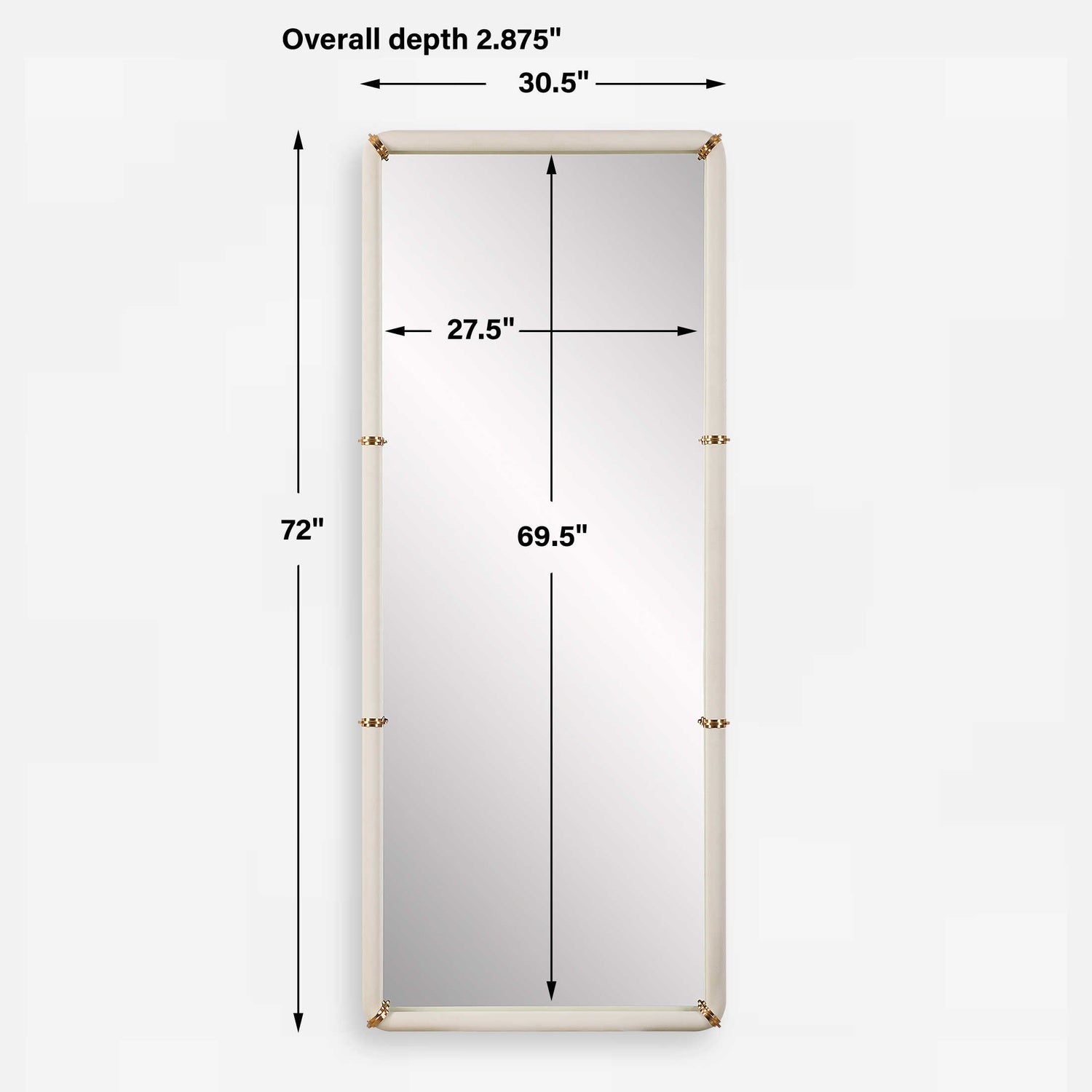 UTTERMOST Cyprus Dressing Mirror - Mirrors