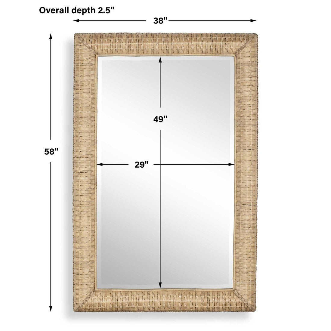 UTTERMOST TWISTED SEAGRASS MIRROR - Mirrors
