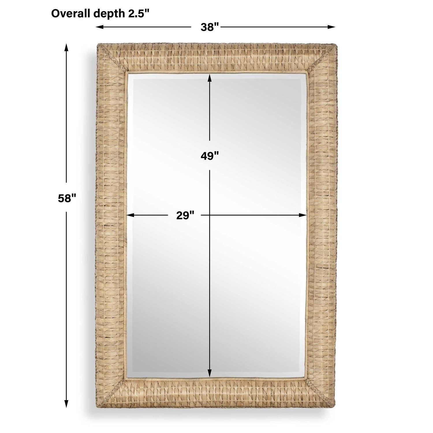 UTTERMOST TWISTED SEAGRASS MIRROR - Mirrors