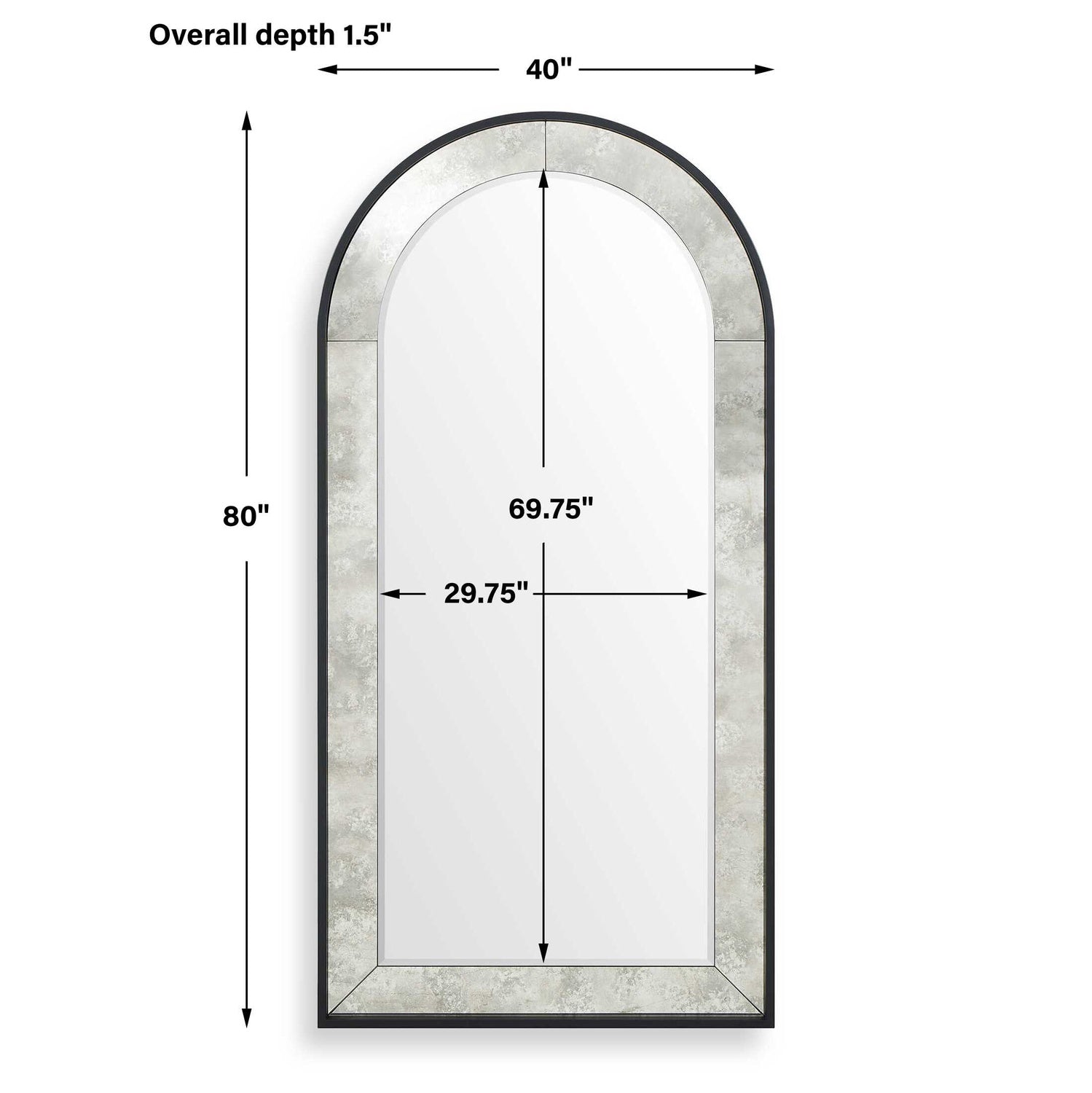 UTTERMOST Marlowe Arch Mirror - Mirrors