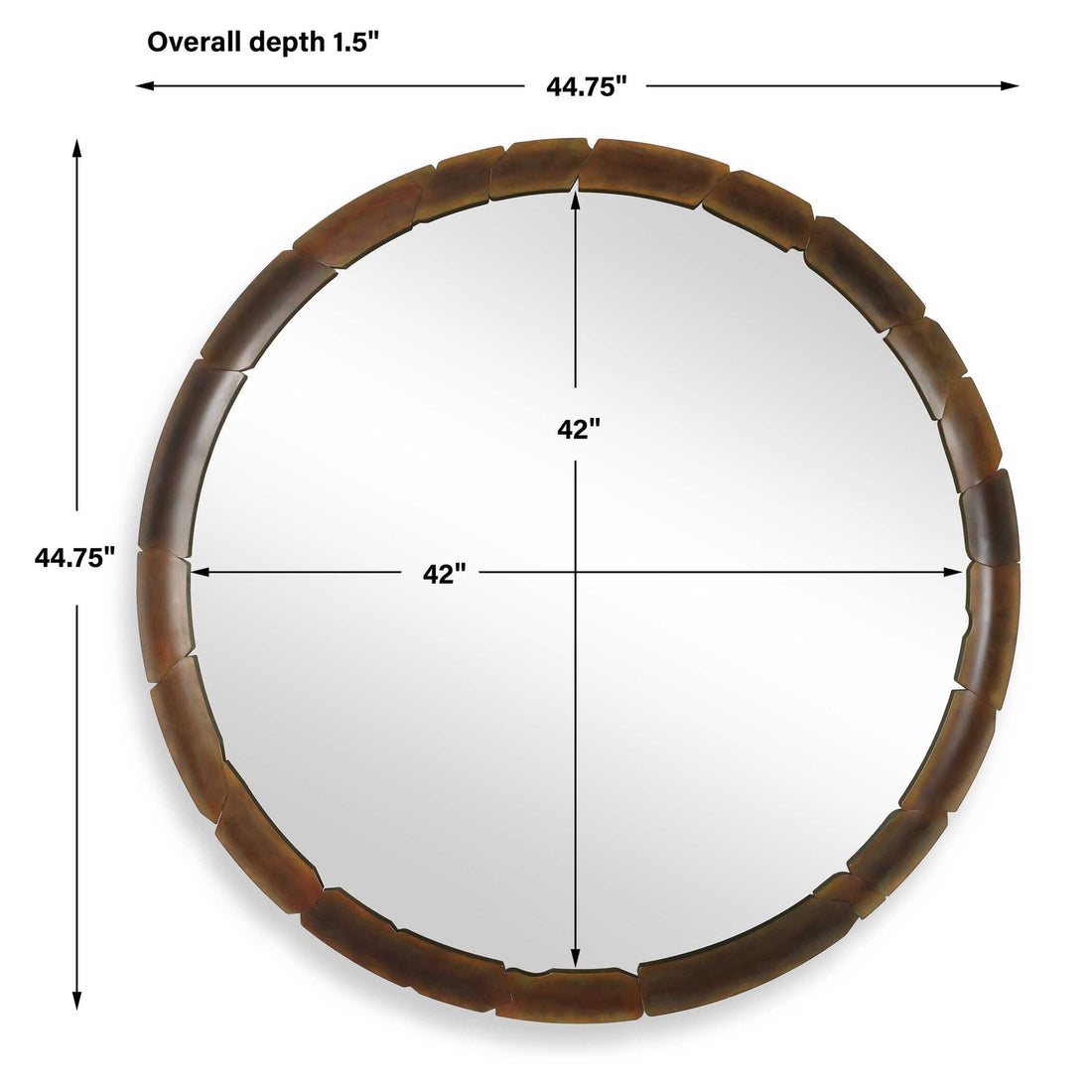 UTTERMOST AUGER AMBER MIRROR - Mirrors