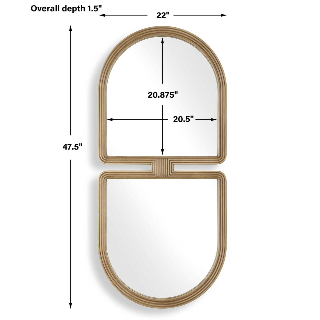 UTTERMOST JACQUES ART DECO MIRROR - Mirrors