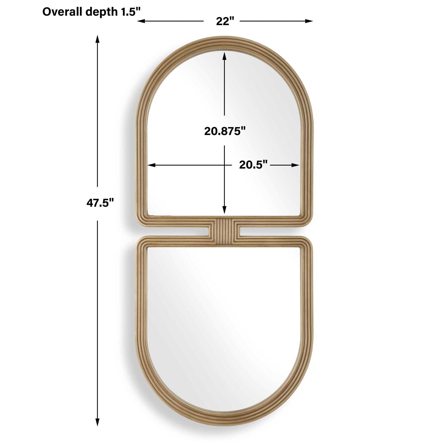 UTTERMOST JACQUES ART DECO MIRROR - Mirrors