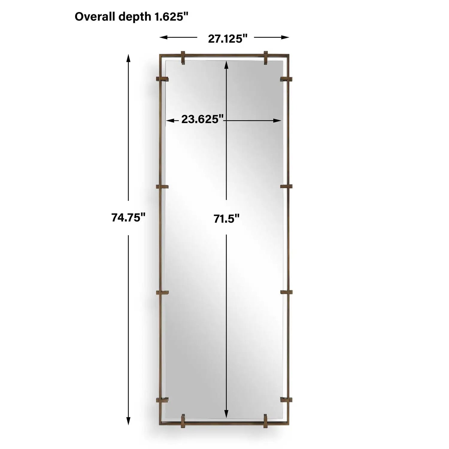 UTTERMOST Hann Full Length Mirror - Mirrors