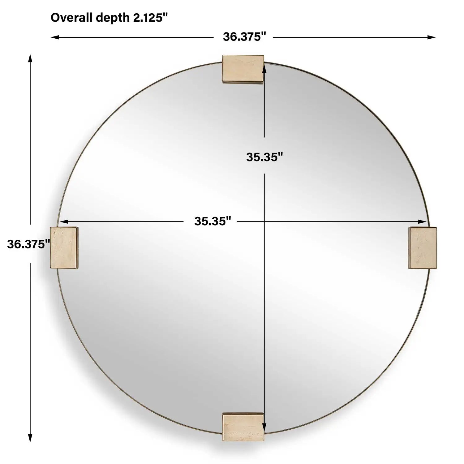 UTTERMOST Russo Travertine Mirror - Mirrors