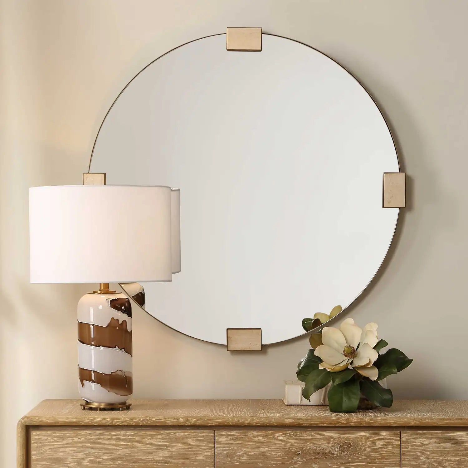 UTTERMOST Russo Travertine Mirror - Mirrors