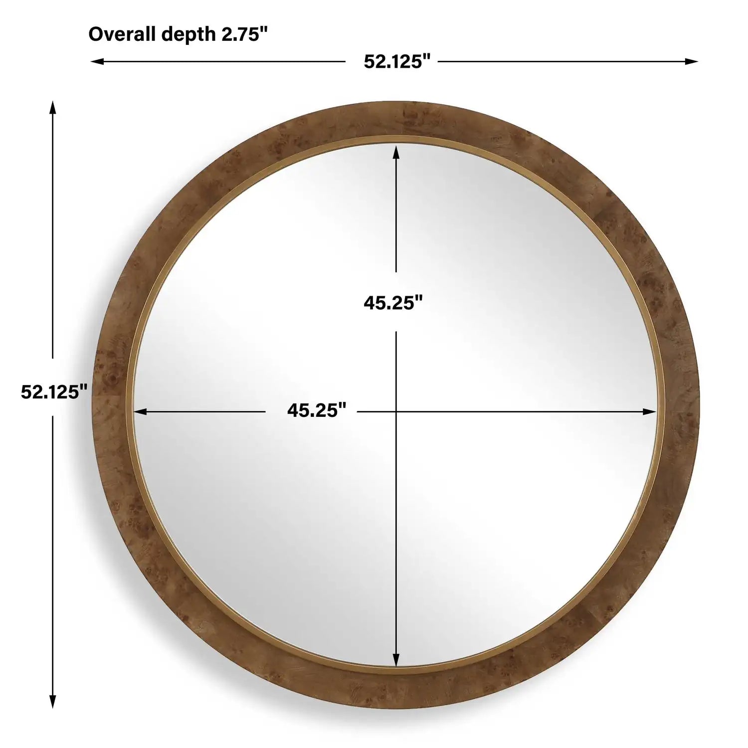 UTTERMOST Cleveland Burl Mirror - Mirrors