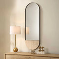 UTTERMOST RUSSO TRAVERTINE OVAL MIRROR - Mirrors