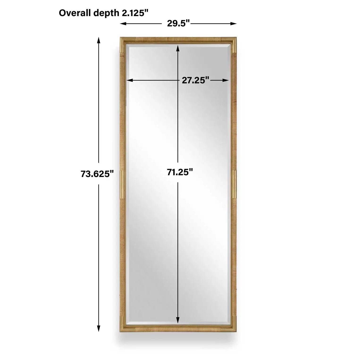 UTTERMOST Kampar Full Length Mirror - Mirrors