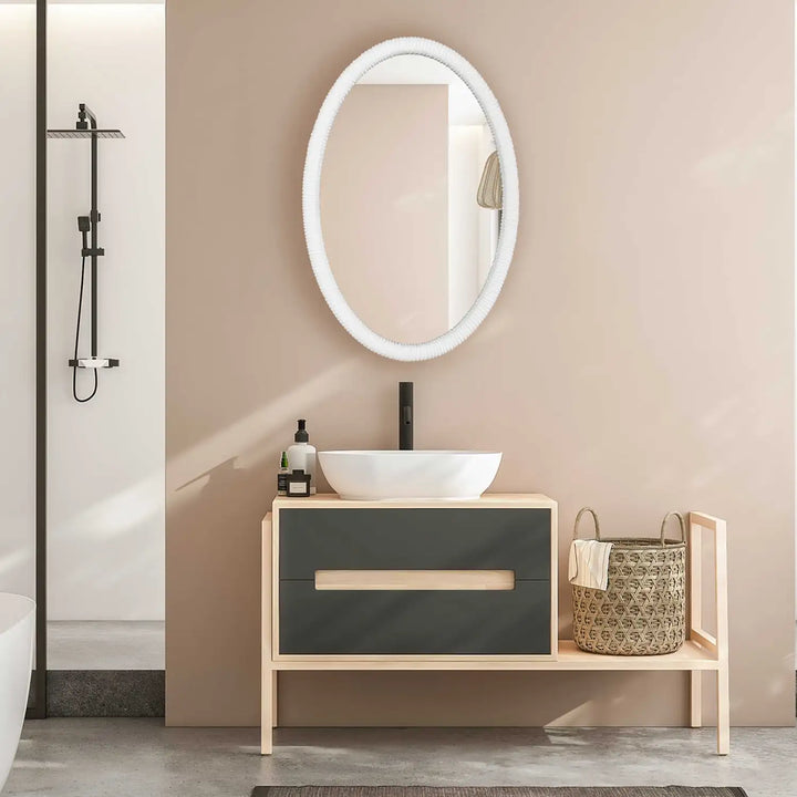 UTTERMOST Bali Ribbed Oval Mirror - Mirrors
