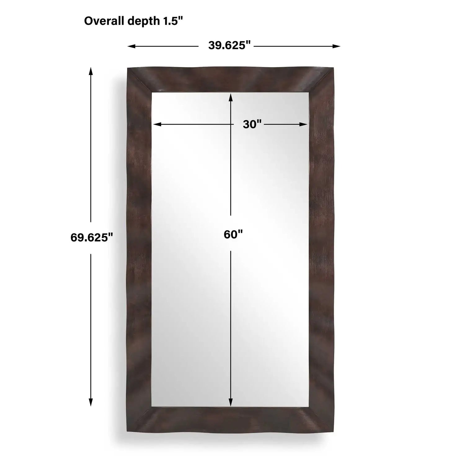 UTTERMOST Wrinkle Wavy Mirror - Mirrors