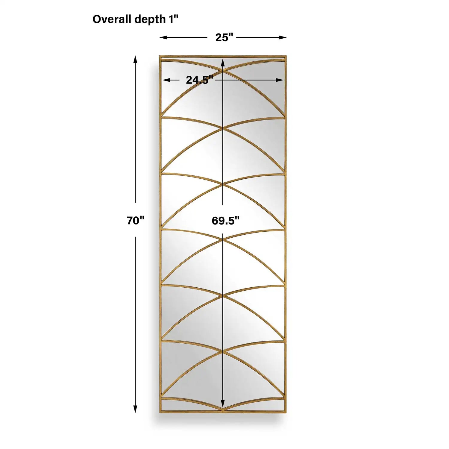 UTTERMOST Crossed Up Full Length Mirror - Mirrors