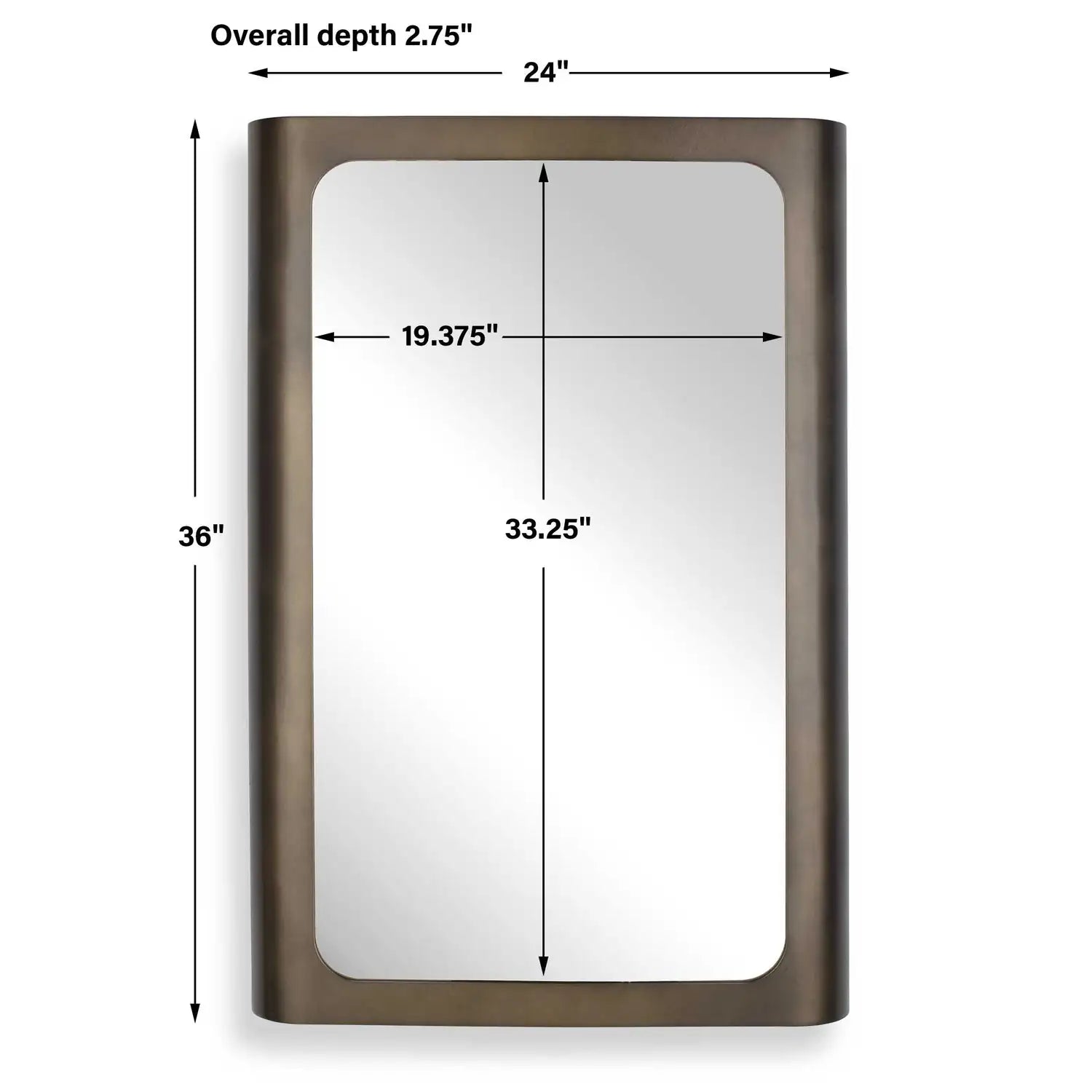 UTTERMOST Fischer Curved Edge Mirror - Mirrors