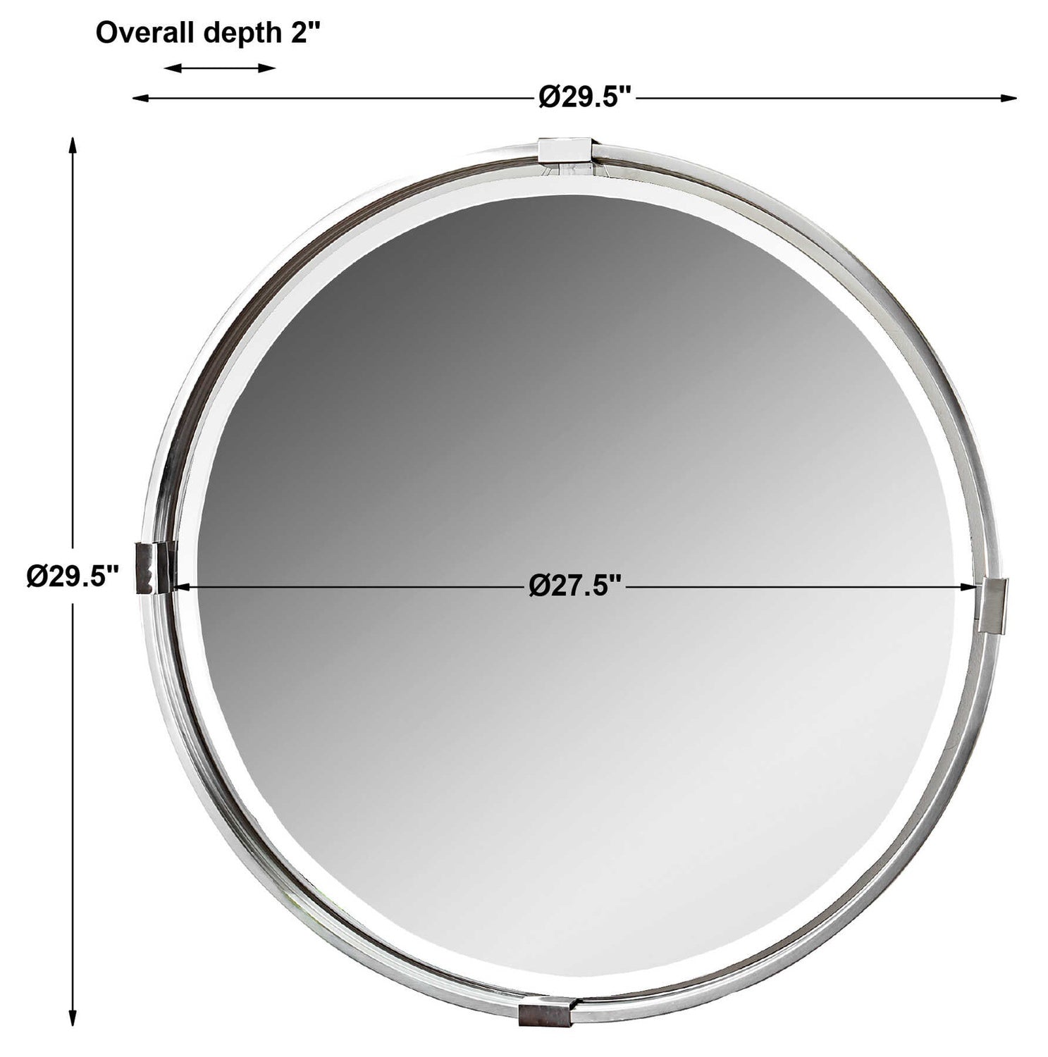 UTTERMOST TAZLINA BRUSHED MIRROR - Mirrors