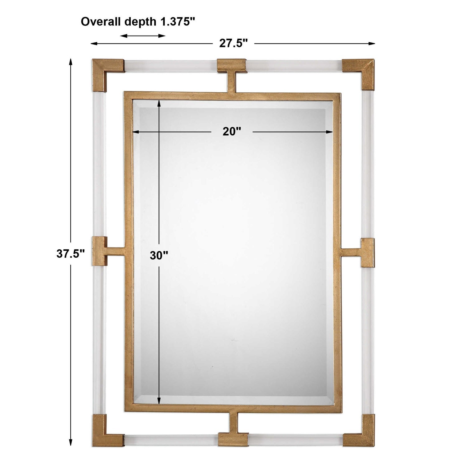 UTTERMOST Balkan Modern Wall Mirror - Mirrors