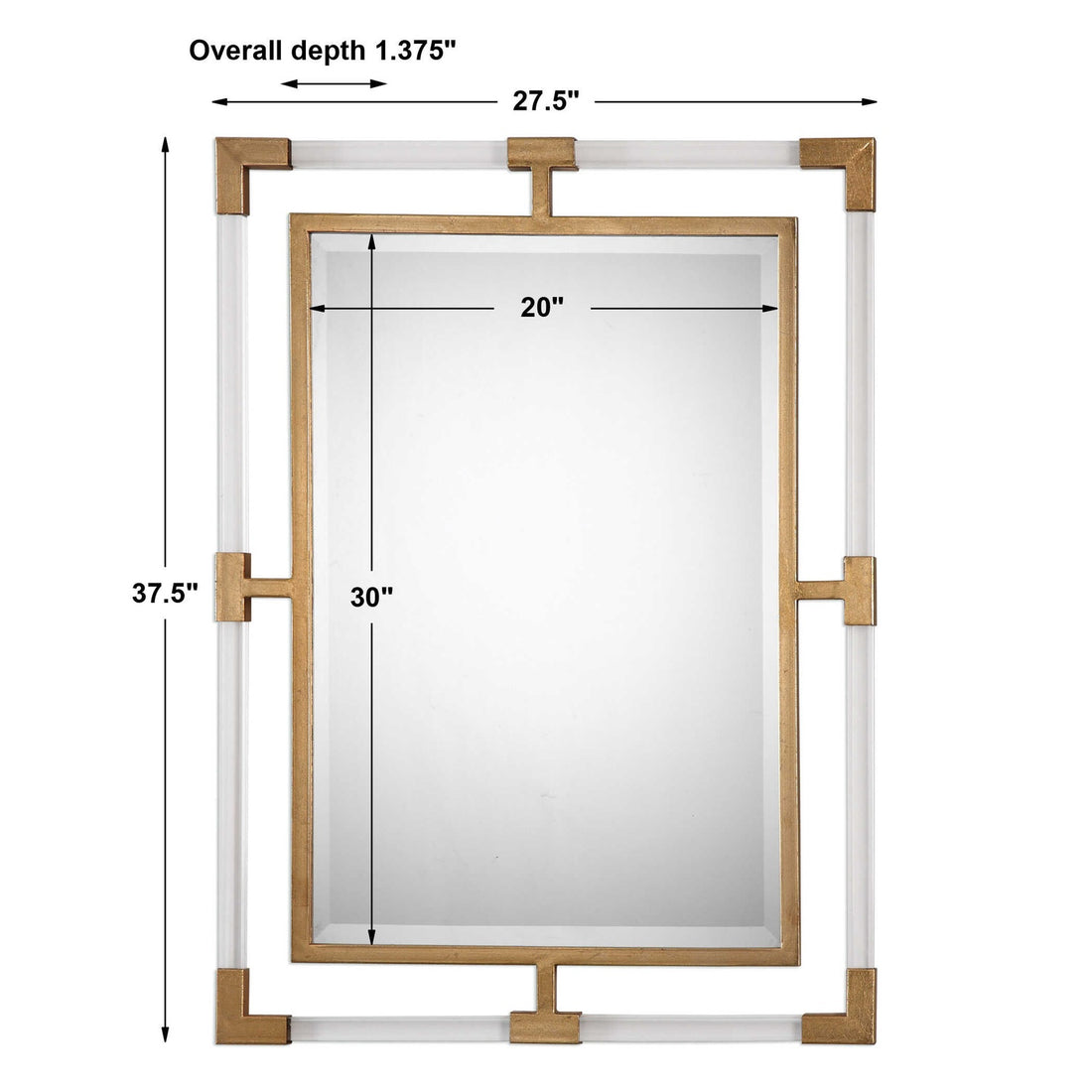 UTTERMOST BALKAN MODERN WALL MIRROR - Mirrors