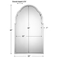 UTTERMOST BRAYDEN FRAMELESS ARCHED MIRROR - Mirrors