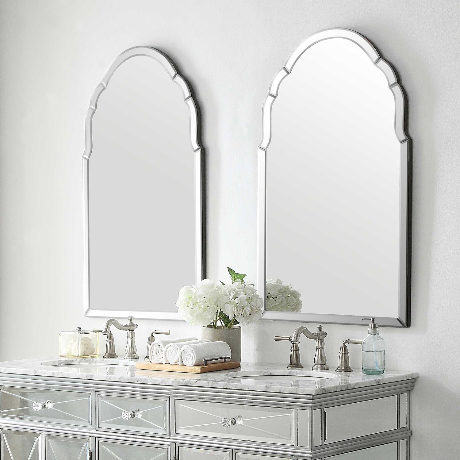 UTTERMOST BRAYDEN FRAMELESS ARCHED MIRROR - Mirrors