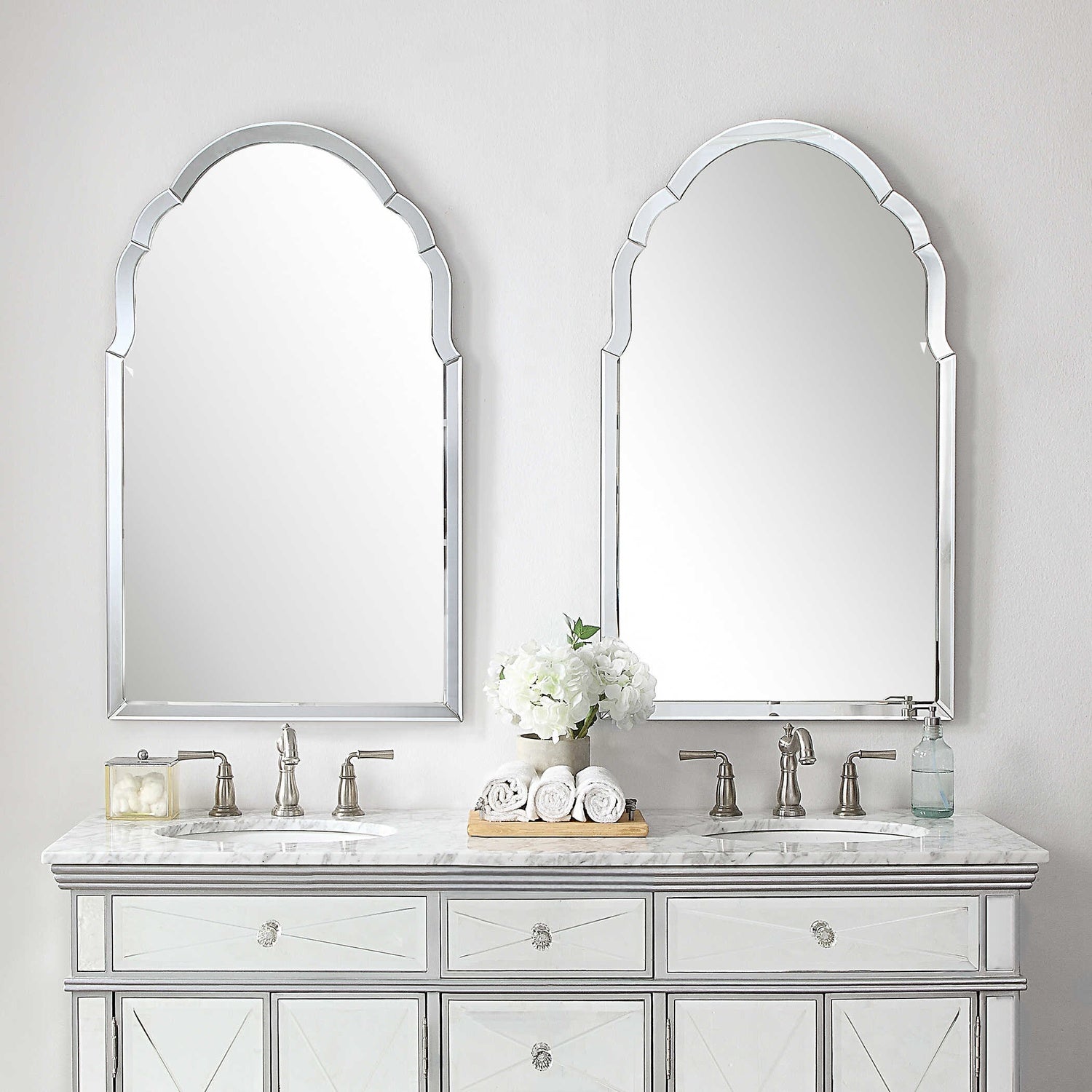 UTTERMOST BRAYDEN FRAMELESS ARCHED MIRROR - Mirrors