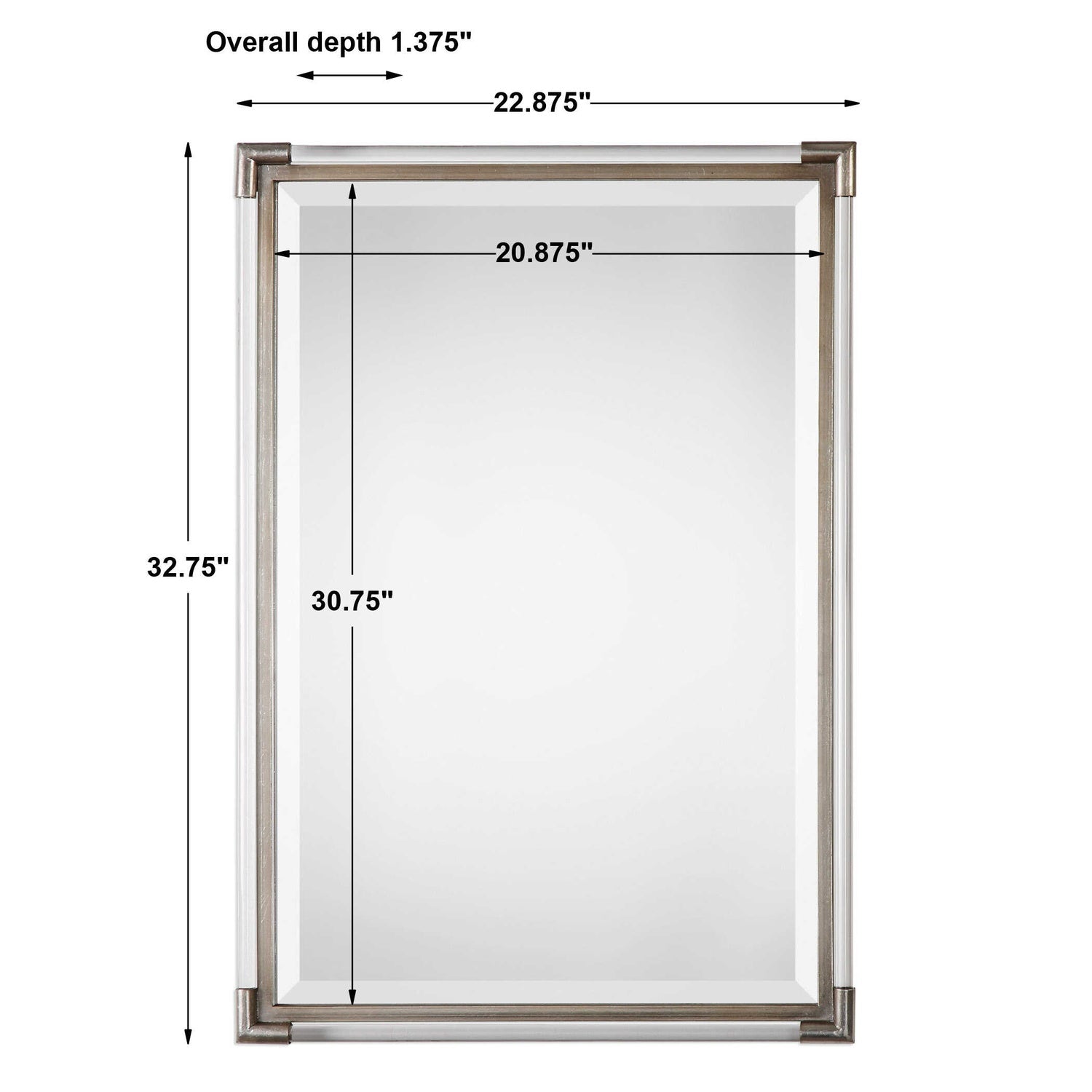 UTTERMOST MACKAI METALLIC MIRROR - Mirrors