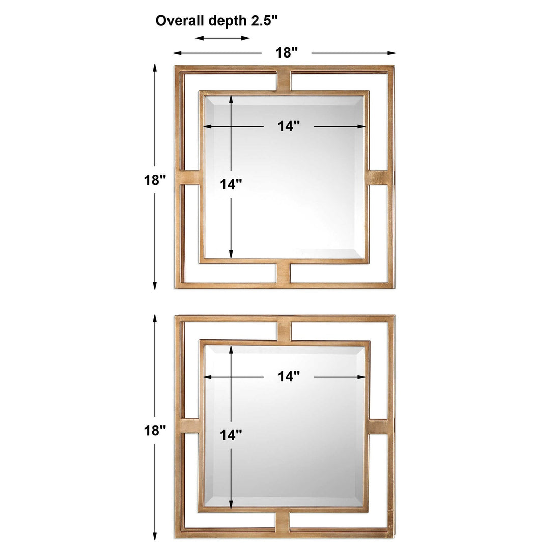 UTTERMOST ALLICK SQUARE MIRRORS - Mirrors