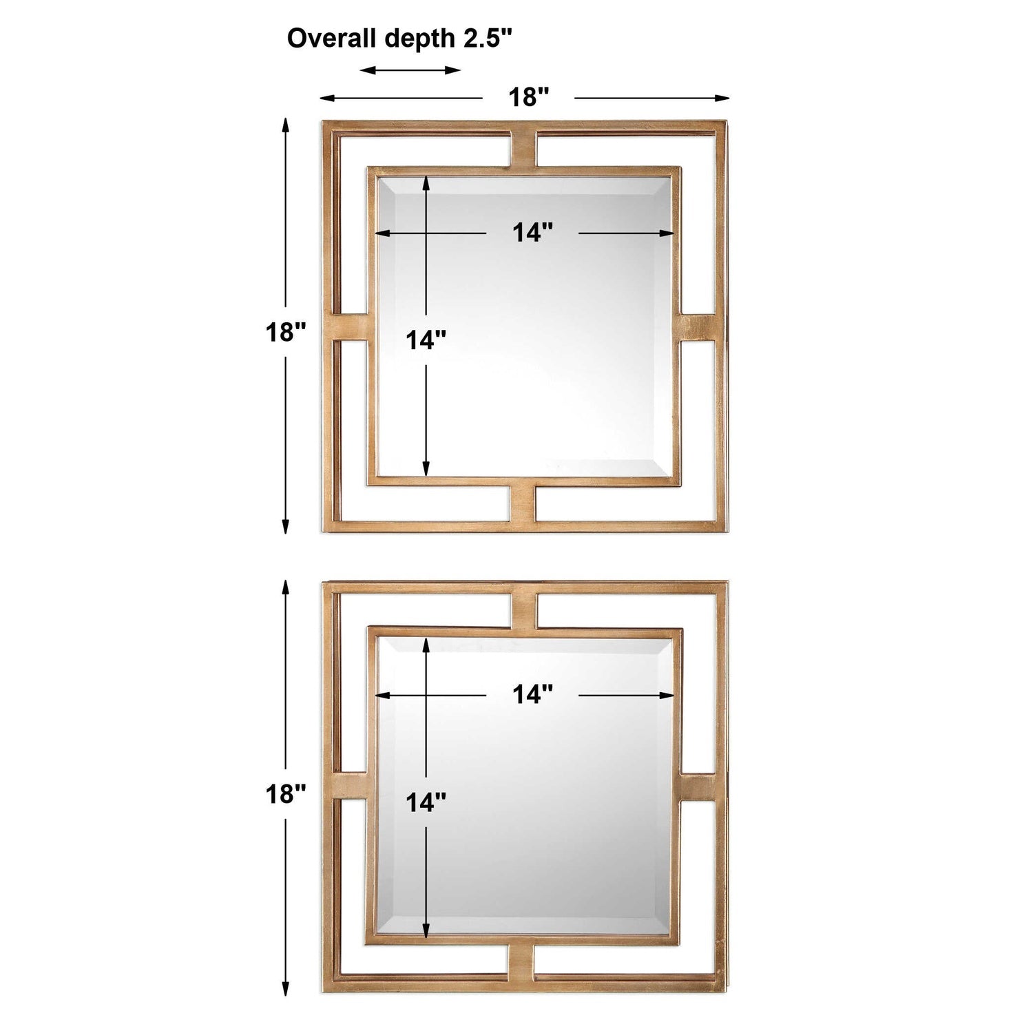 UTTERMOST ALLICK SQUARE MIRRORS - Mirrors