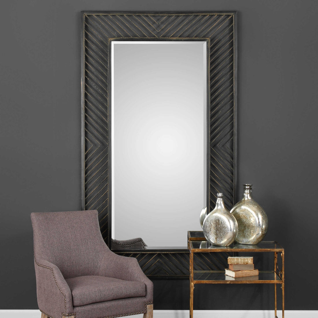 UTTERMOST Karel Chevron Mirror - Mirrors